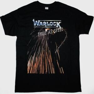 Warlock True Steel Classic Heavy Metal Fan Graphic T-Shirt